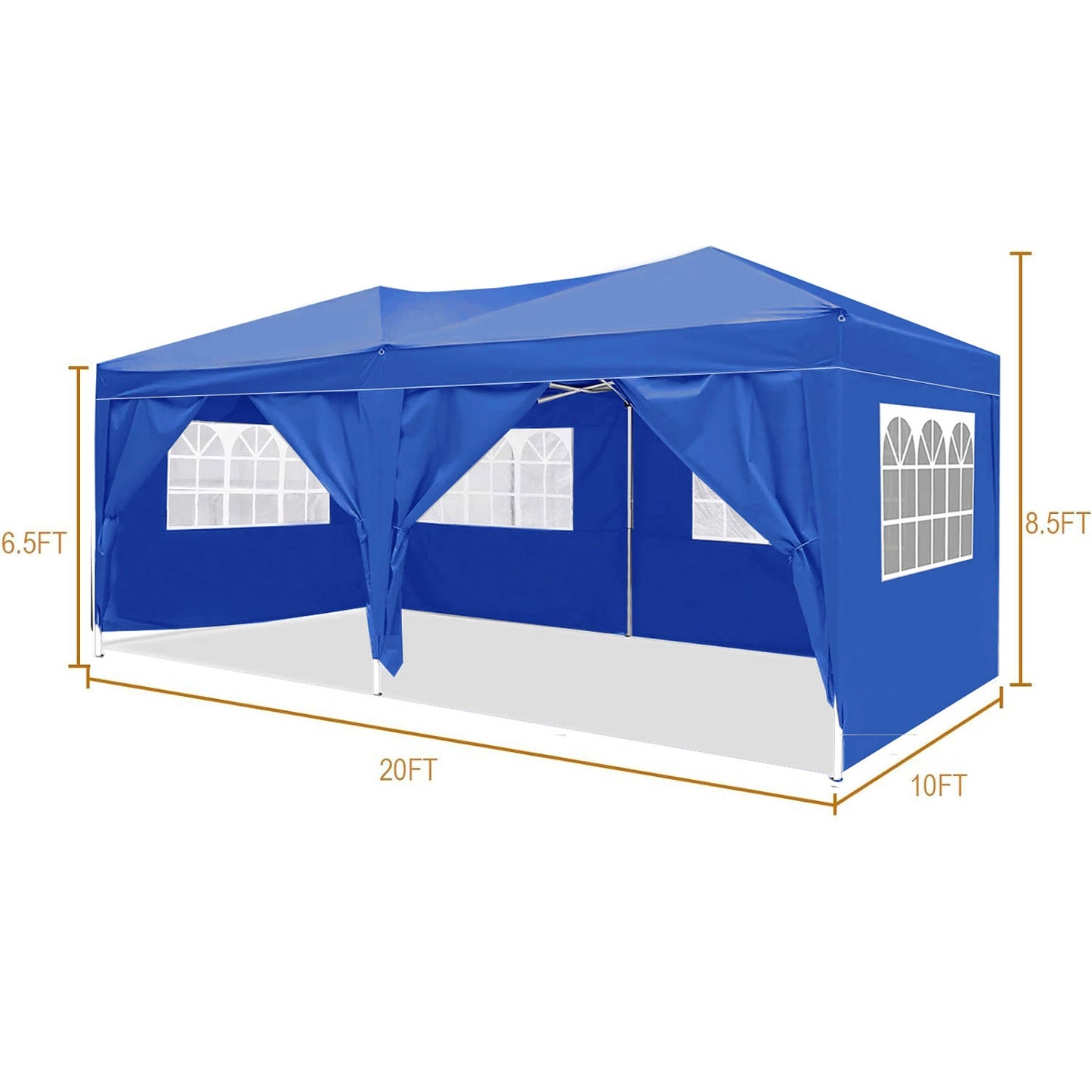 10'x20 'folding canopy with 6 detachable side walls outdoor activity shelters