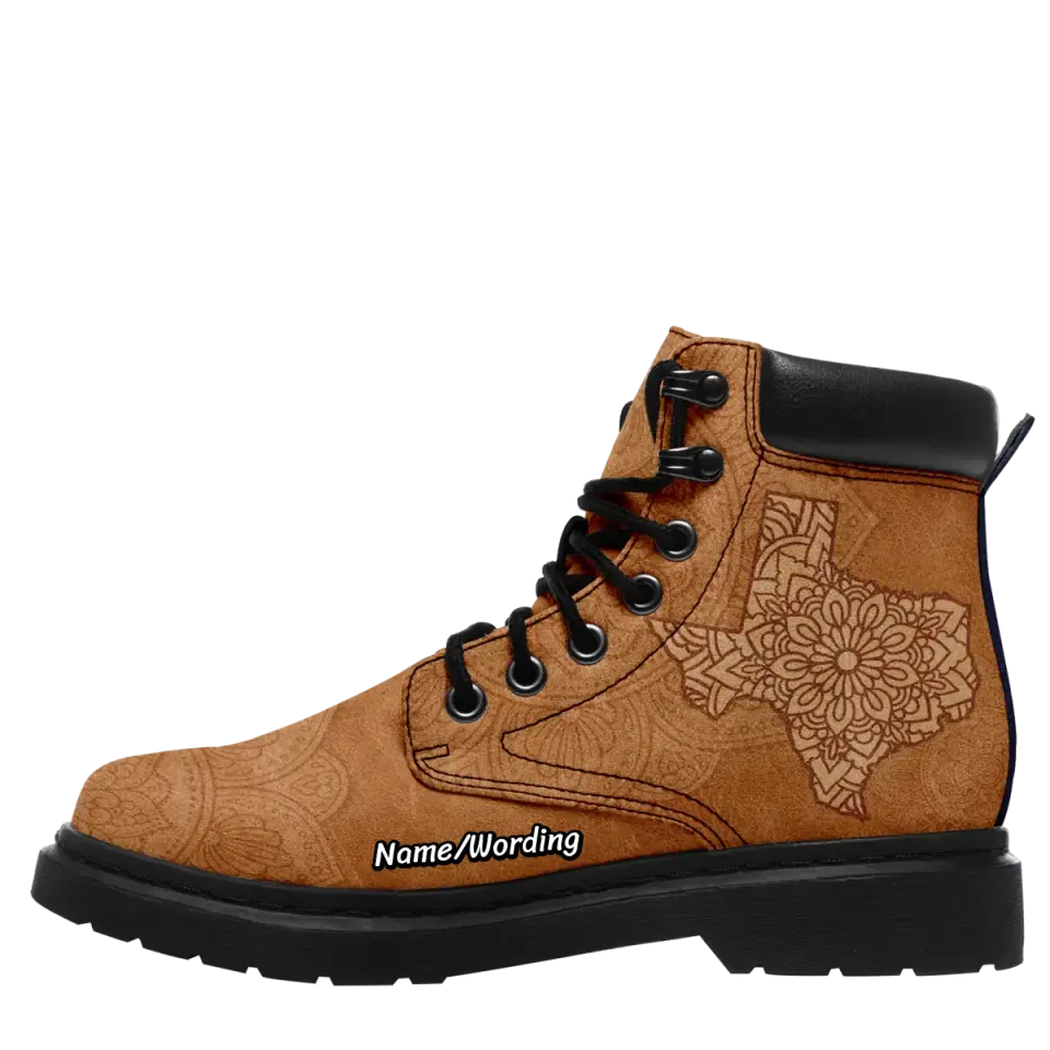 Personalized Texas Boot, Custom Texas Flag Shoes