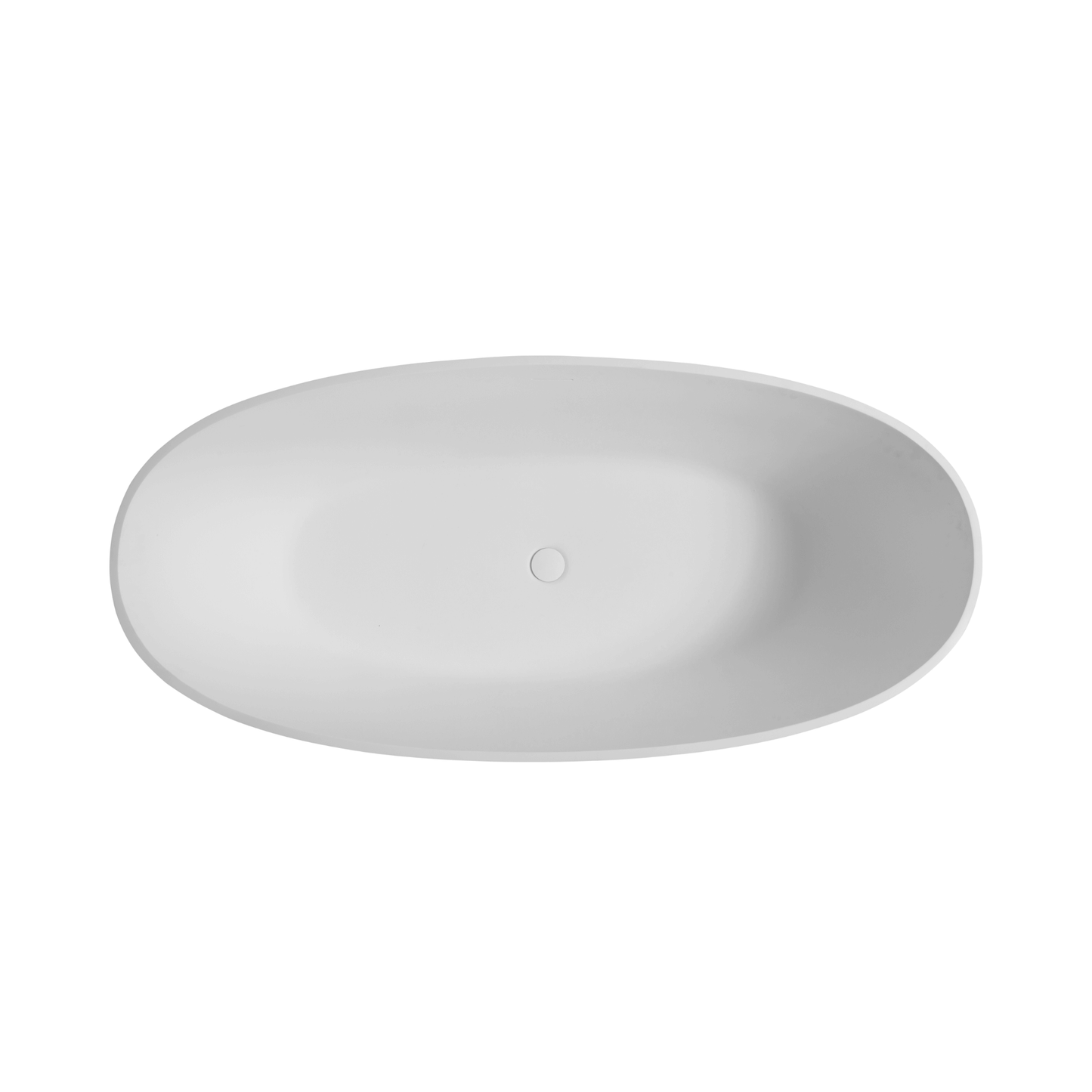 65" Luxury Freestanding Soaking Bathtub with Overflow