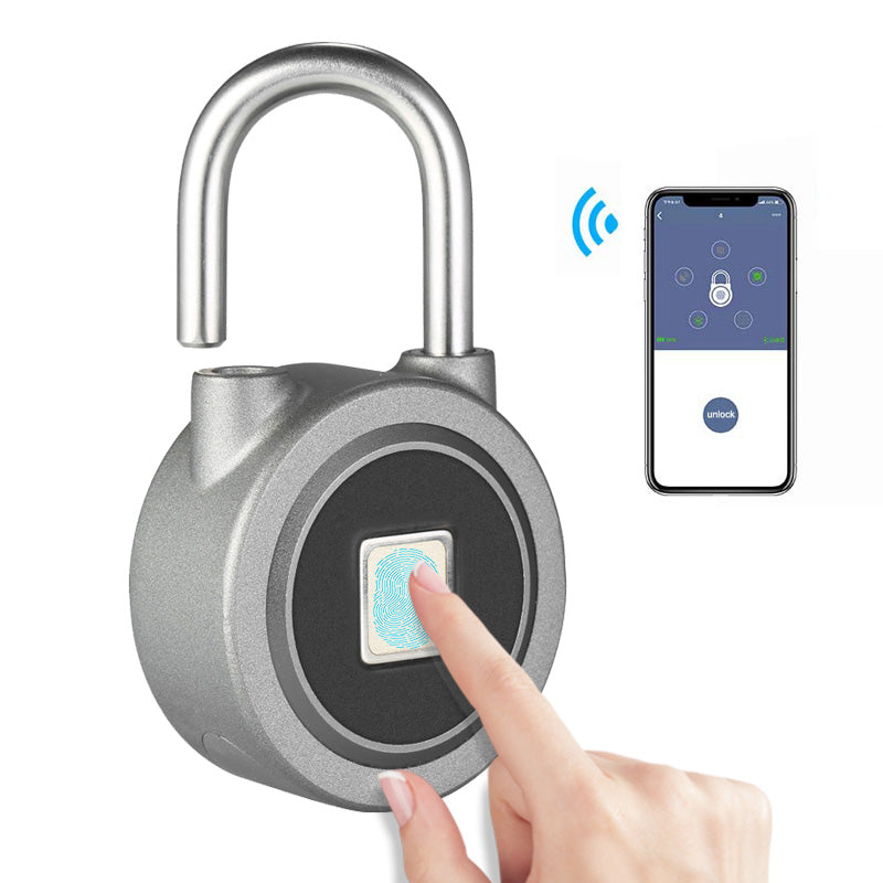Fingerprint Smart Keyless Lock Waterproof APP Button Password Unlock