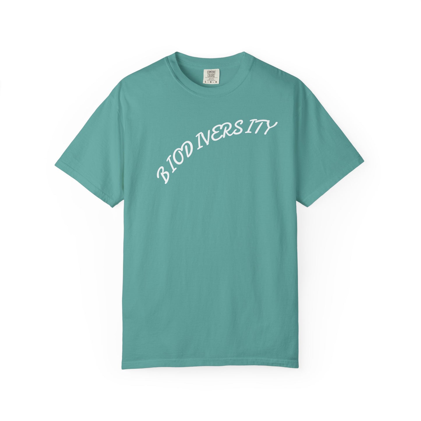 Biodiversity Graphic T-Shirt — Retro Script Conservation Tee