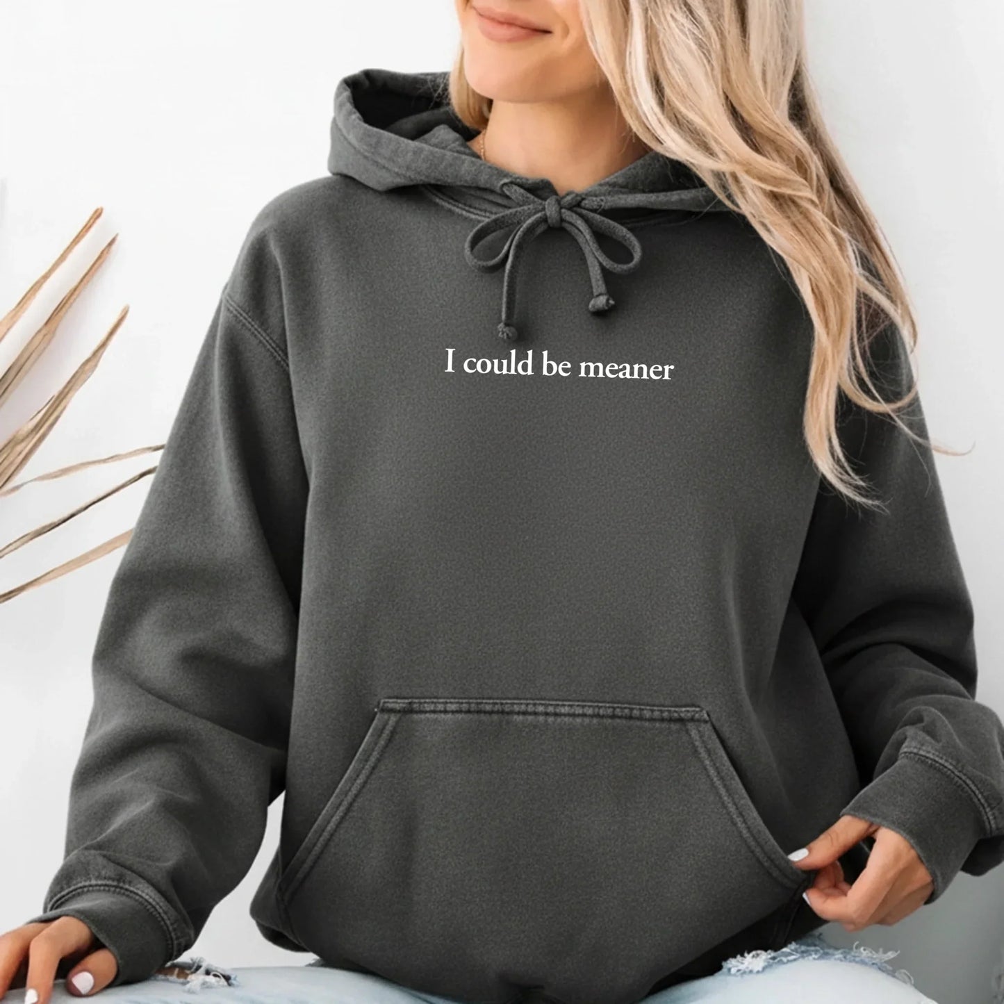 I Could Be Meaner Comfort Colors Hoodie