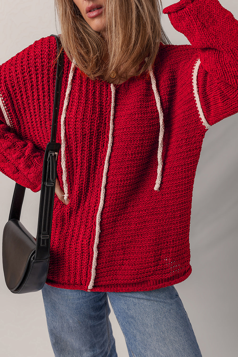 Drawstring Hooded Sweater