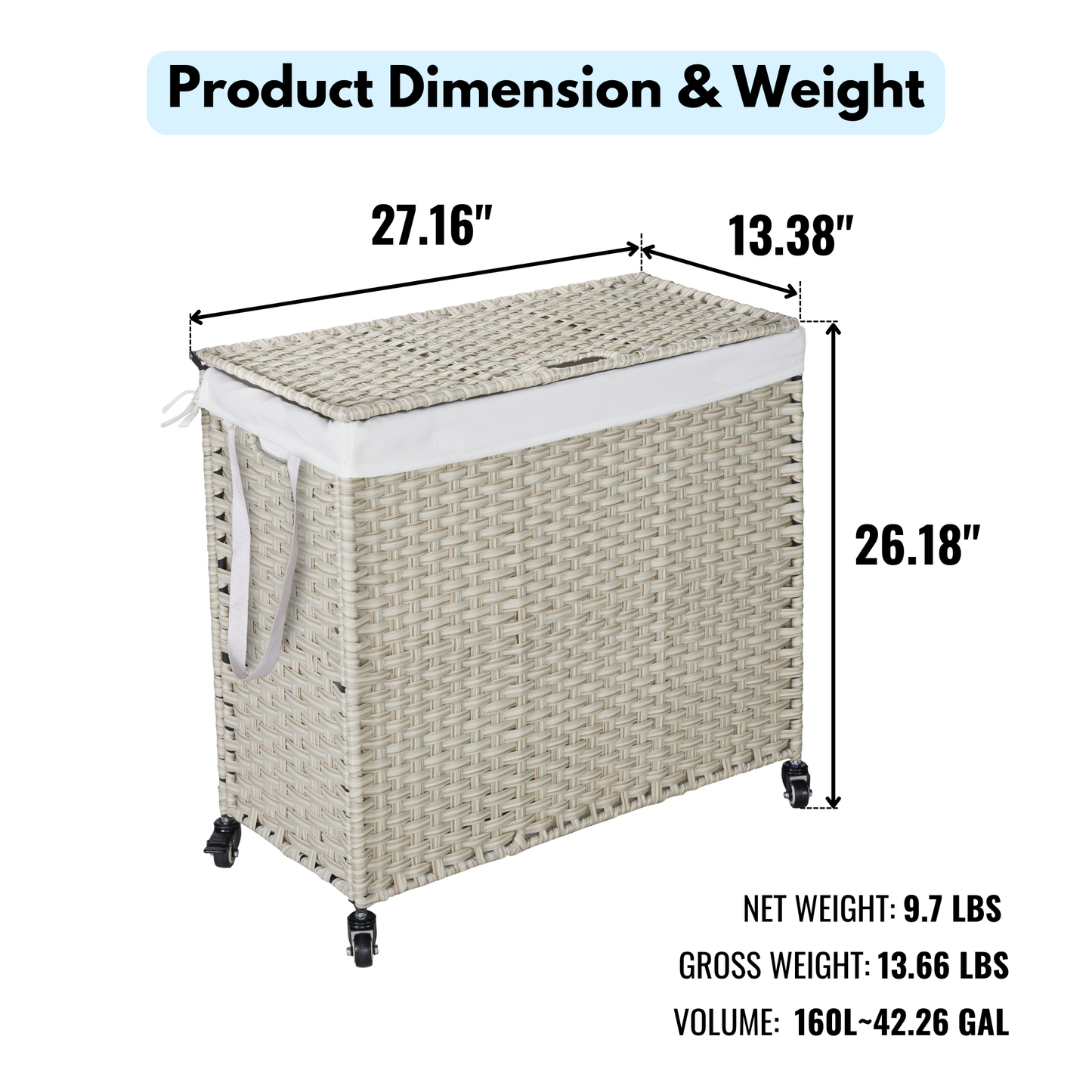 Laundry Hamper with Lid