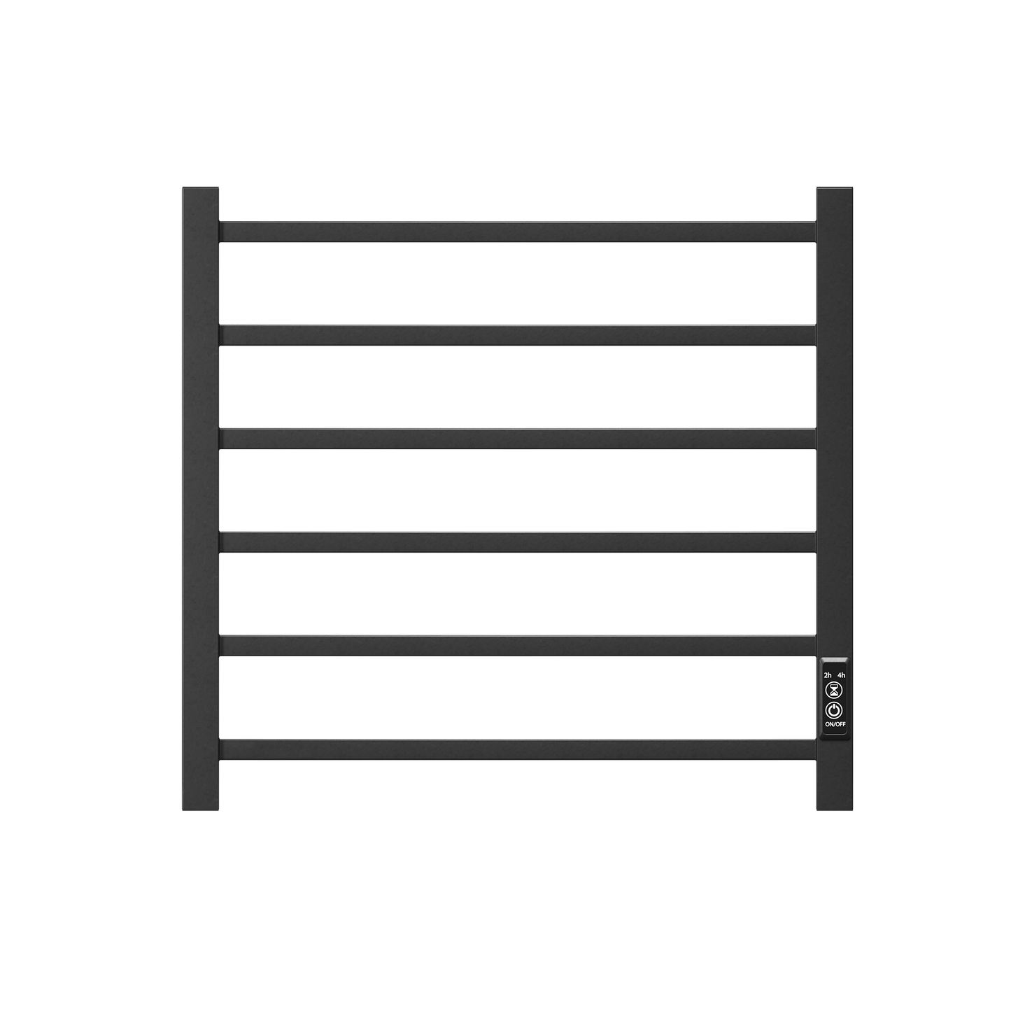 Towel Warmer 6 Bar Electric Heated Towel Rack Wall Mount Plug-in