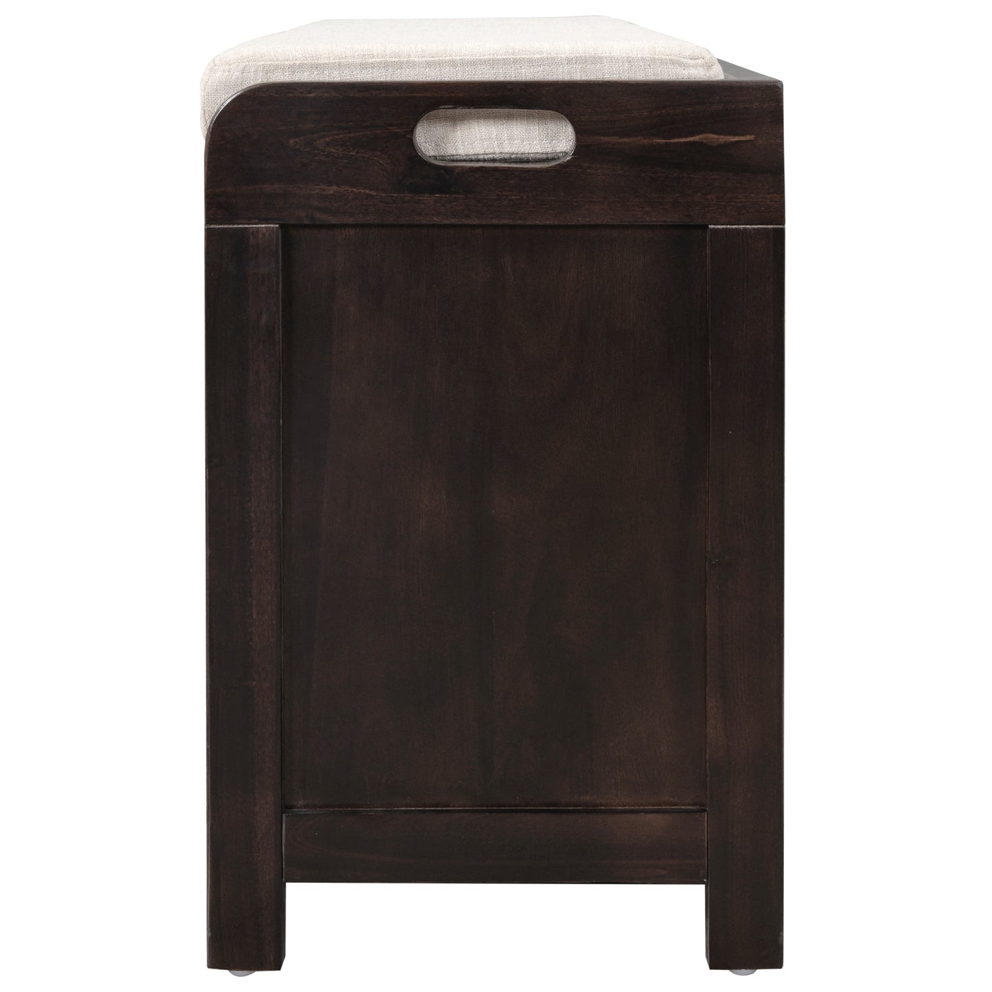 TREXM Storage Bench with Removable Basket and 2 Drawers