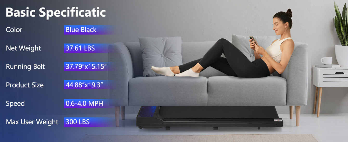 New 8.10 Walking Pad Under Home Desktop Treadmill -2.5HP