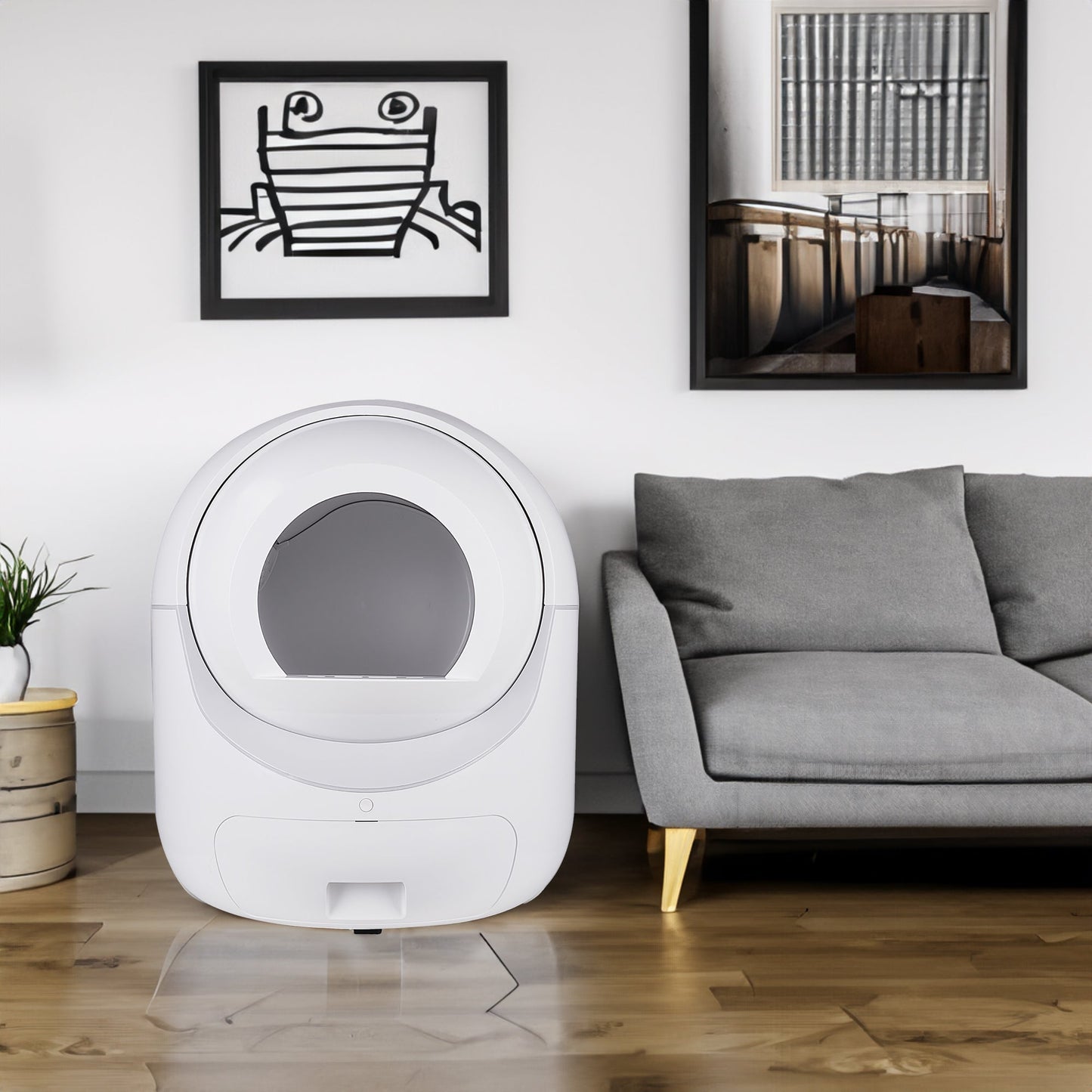 Intelligent cat litter box, automatically eliminates odors, application control