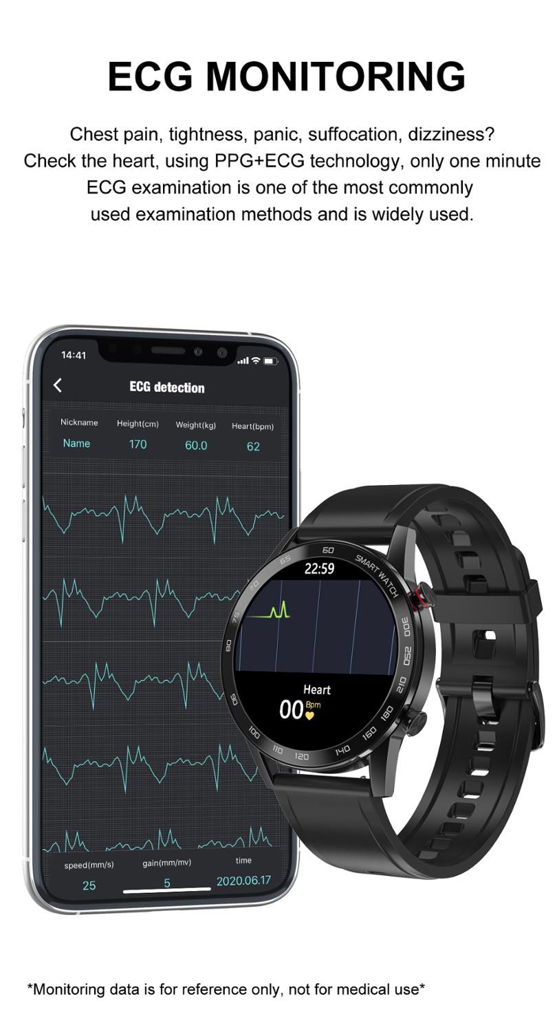 SANLEPUS ECG Smart Watch Bluetooth Call Smartwatch