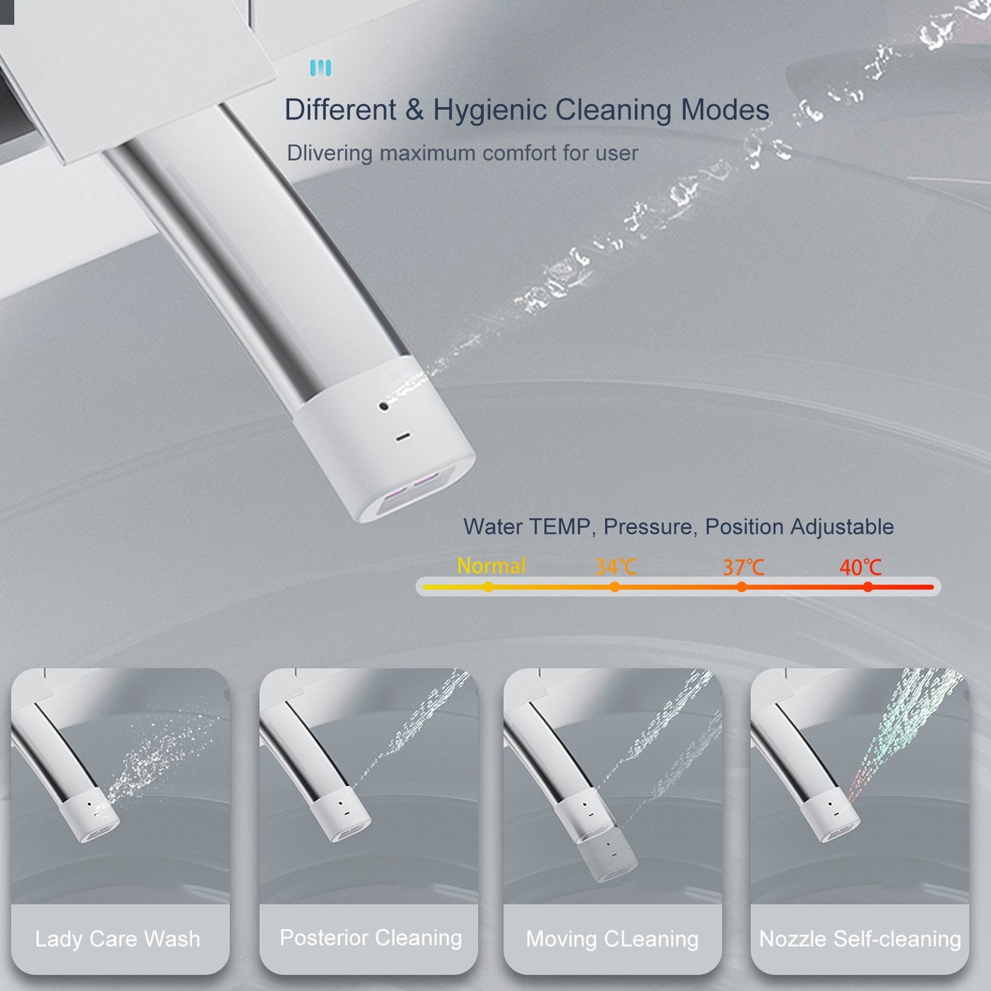 ST-GP-01 Smart Toilet with Heating, Portable Toilet with Automatic Opening and Closing