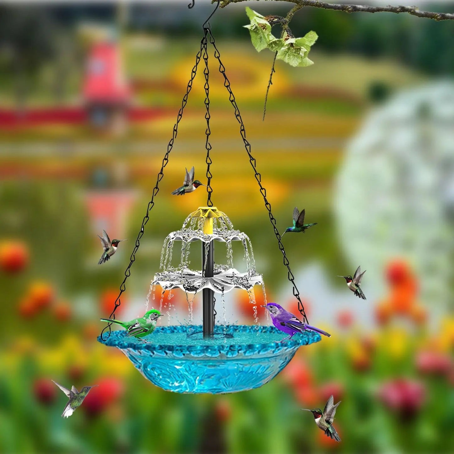 Bird Bath Solar Cascade Hanging Fountain – Limited Time Offer!