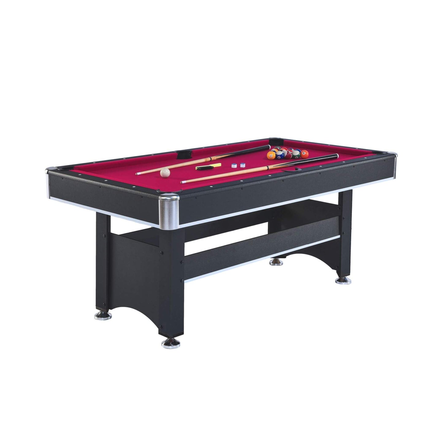 6FT Premium Wooden Multifunctional Pool Table With Table Tennis Top (SAK62741)