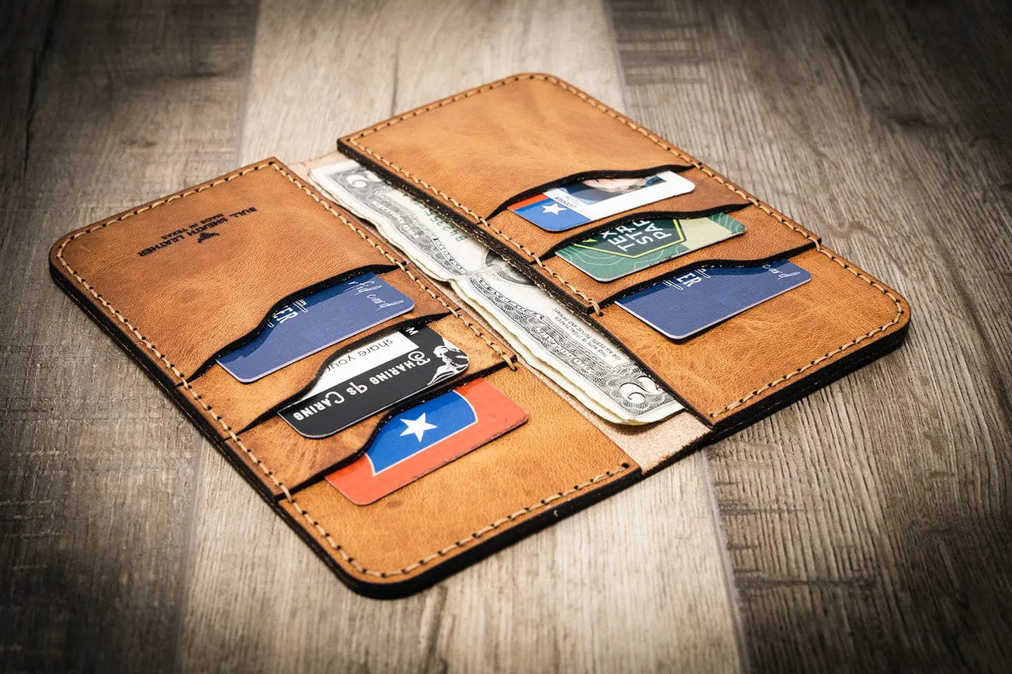 Western Long Wallet - Saddle Tan