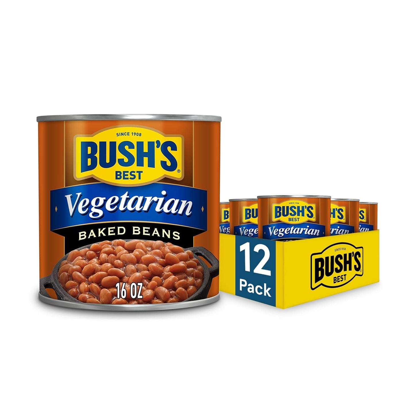 BUSH'S BEST 16 oz Canned Original Baked Beans