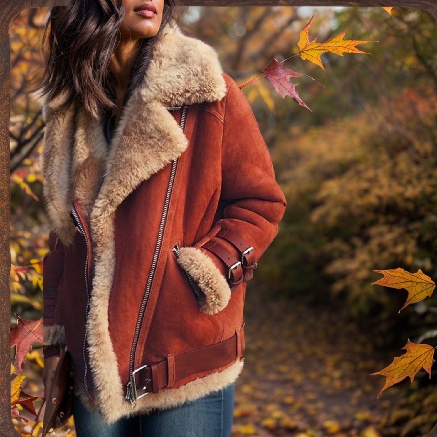 Western Fur & Suede Coat | Stylish Country Girl Jacket for Fall & Winter