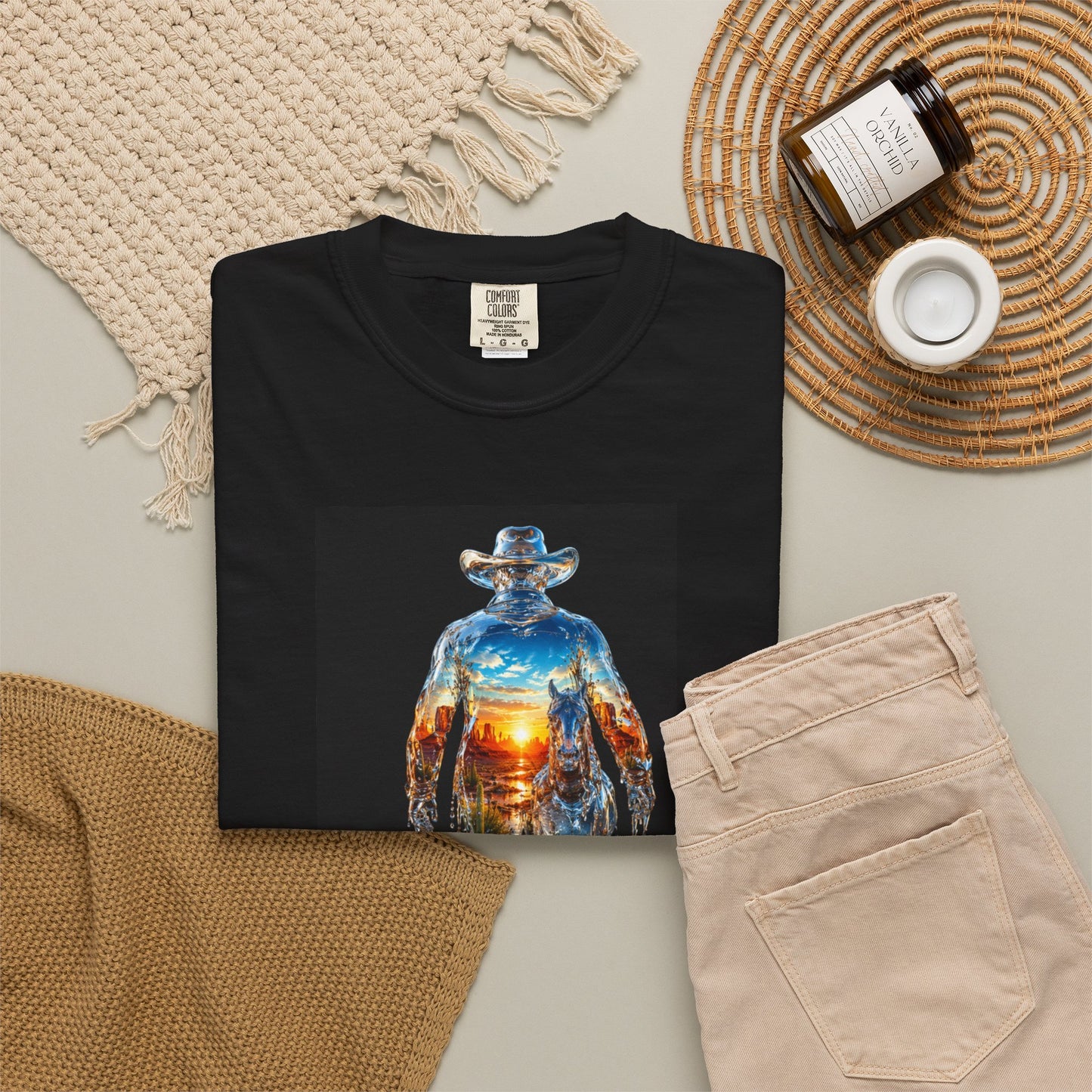 Cowboy Walking Away Tee — Western Graphic T-Shirt