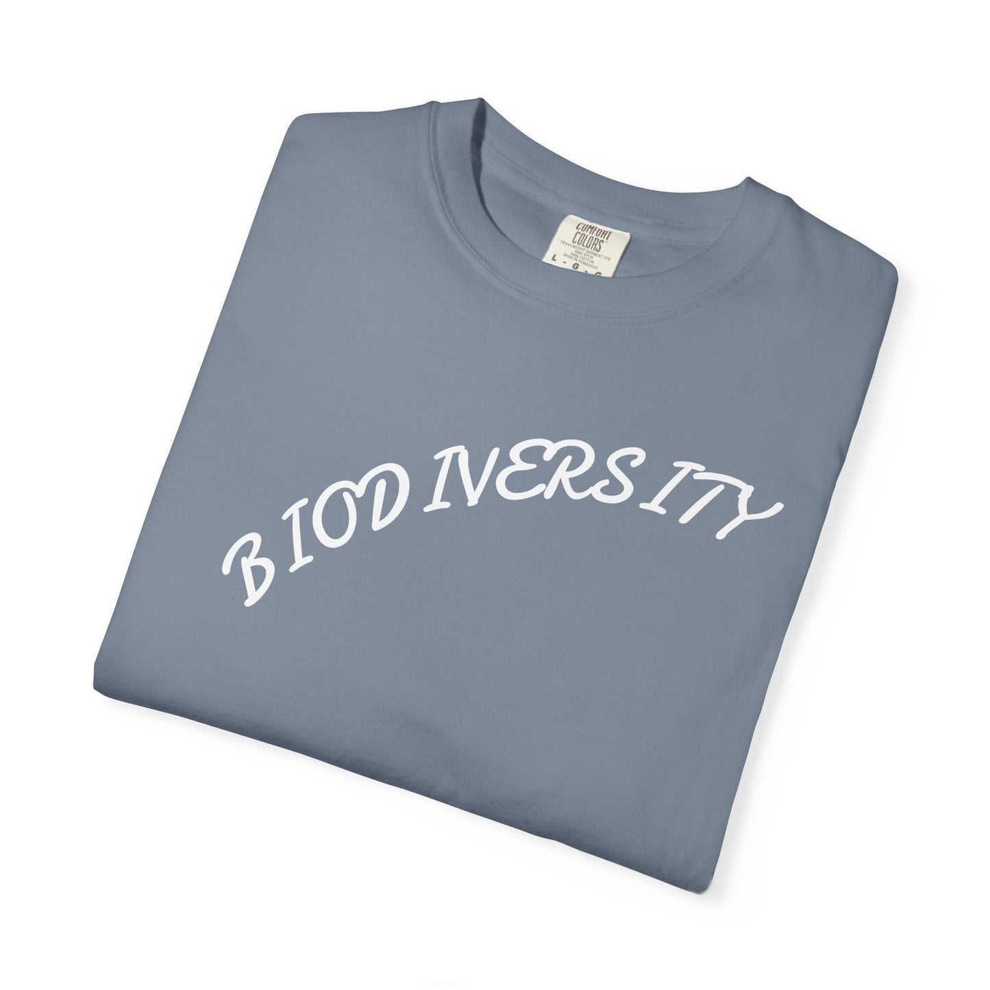 Biodiversity Graphic T-Shirt — Retro Script Conservation Tee