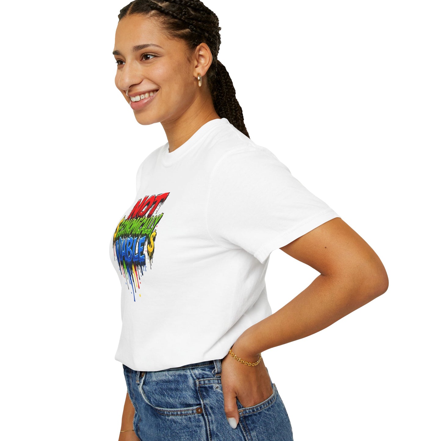 Not Economically Viable T-Shirt - Bold Graffiti Design
