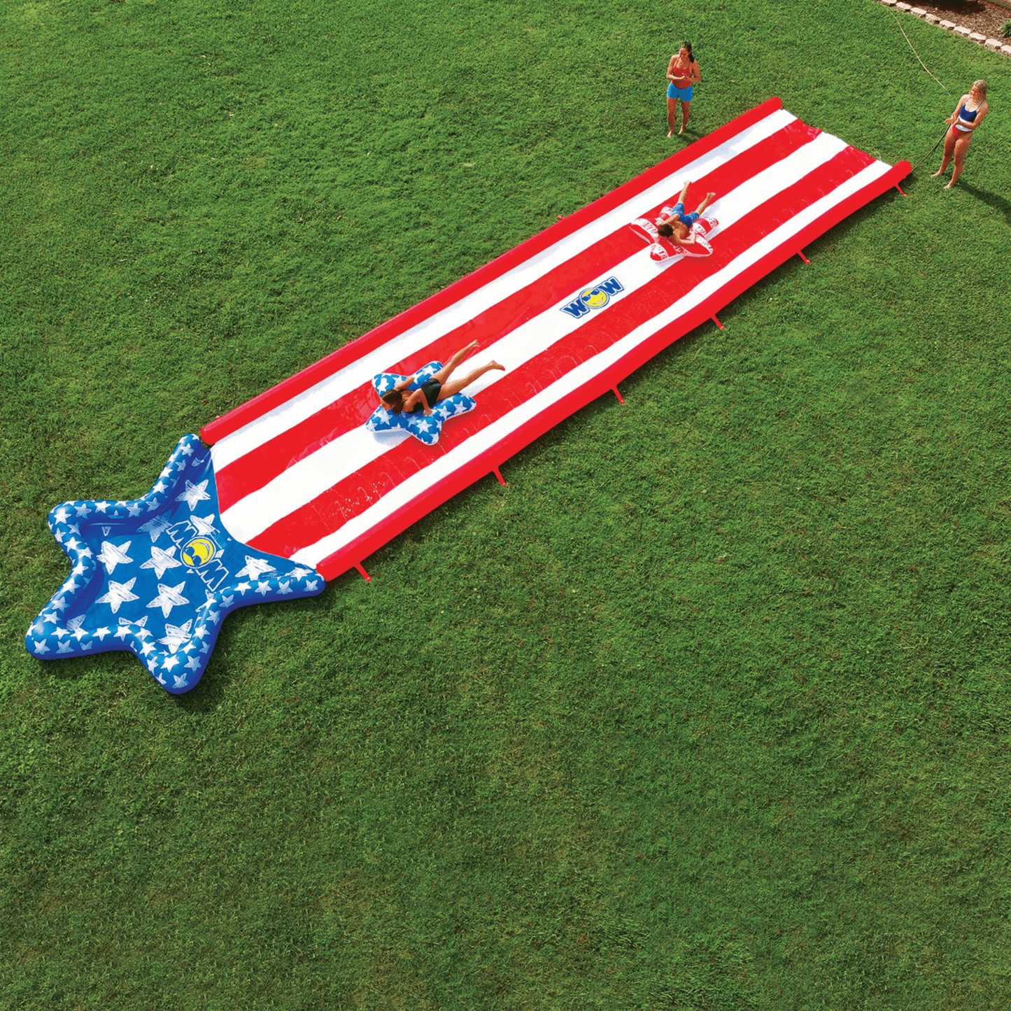 WOW Watersports Americana Stars & Stripes Giant 40ft Backyard Super Slide