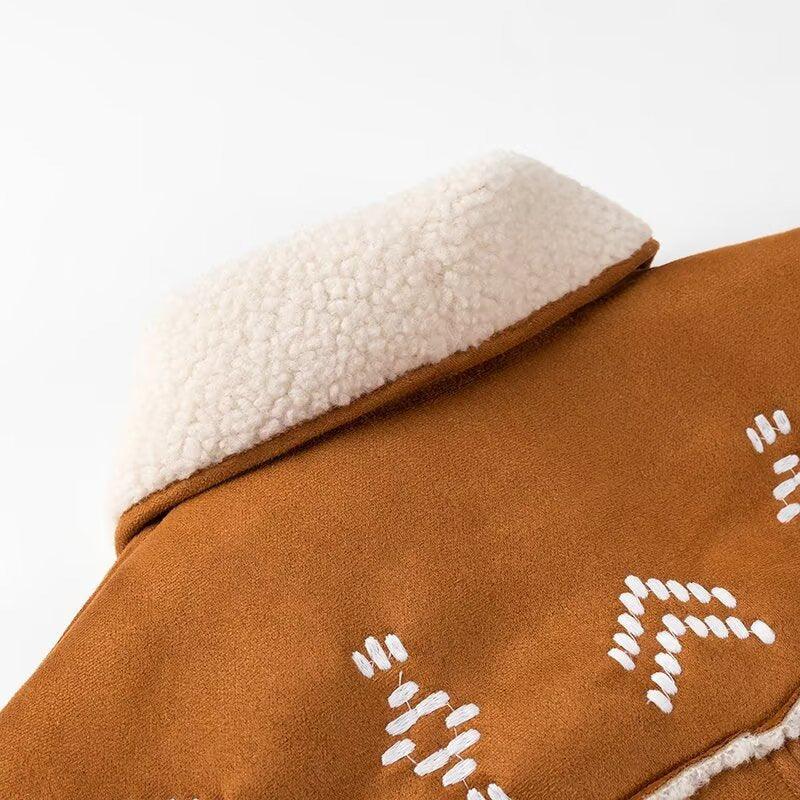 Tribal Rancher Lambs Hair Jacket - Warm, Cozy, & Stylish Cowgirl Outerwear