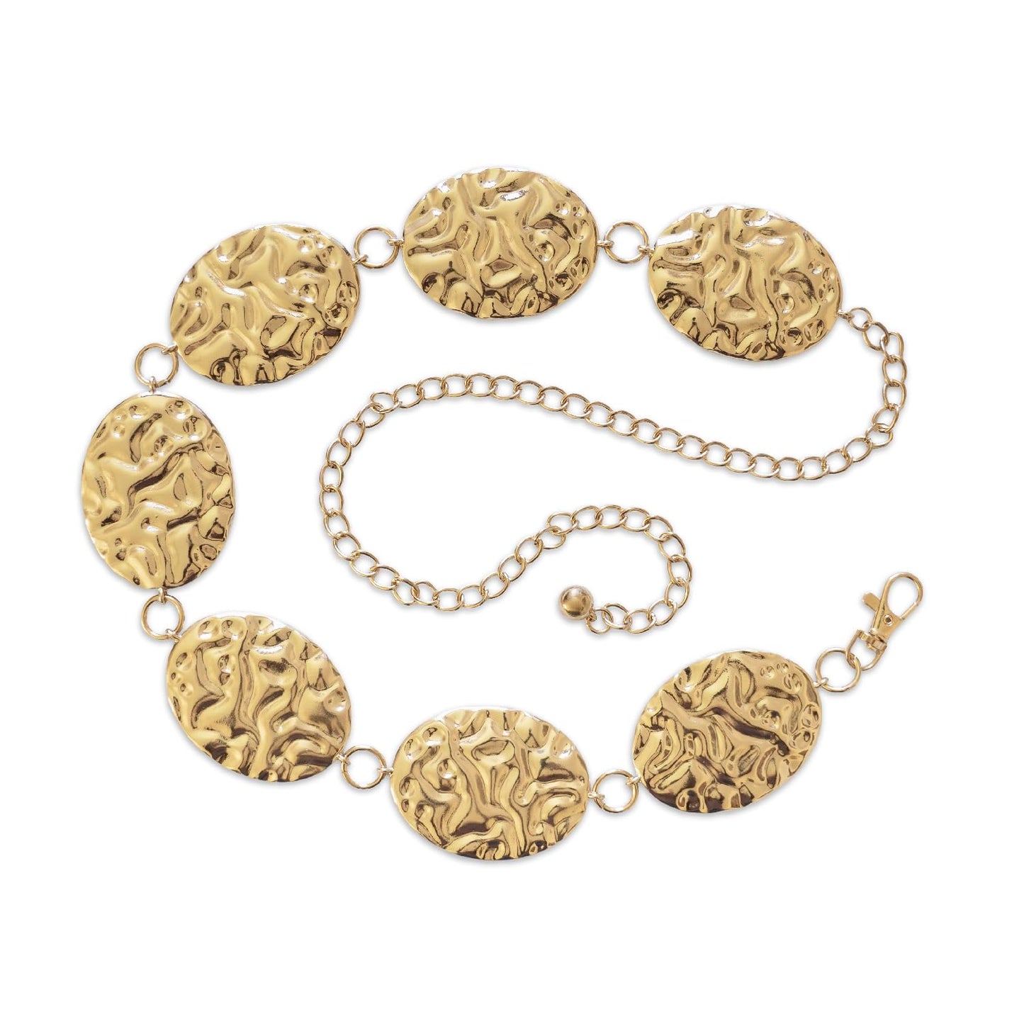 Oversized Concho Chain Belt