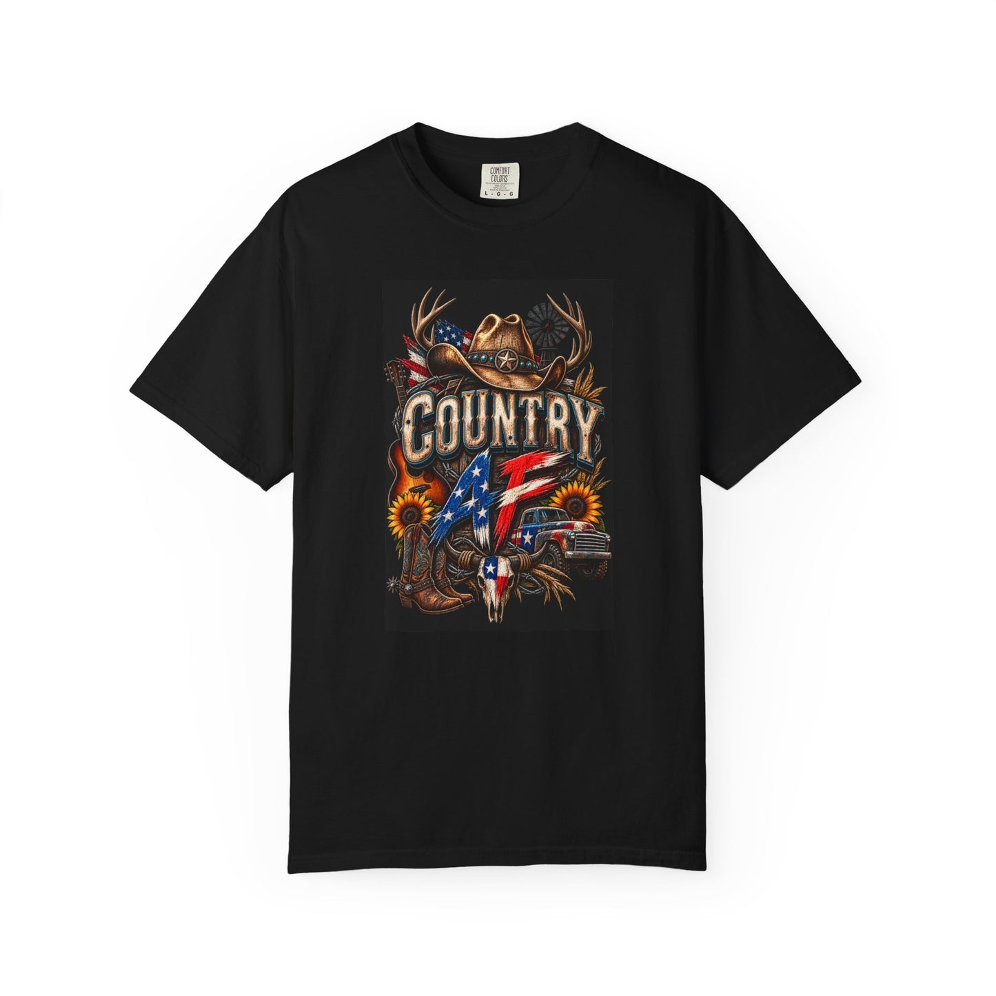 Graphic Tee – American Flag Cowboy Graphic Tee for Every Adventure
