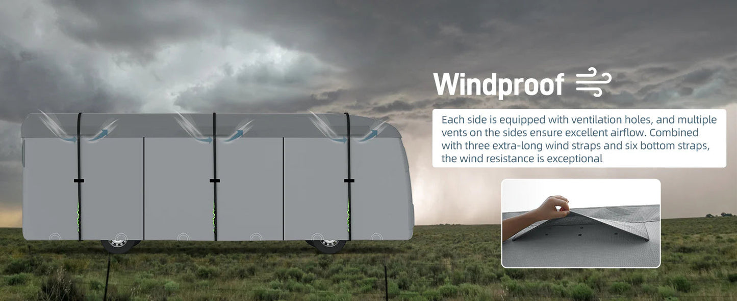 Umbrauto Class A RV Cover Upgraded Heavy Duty