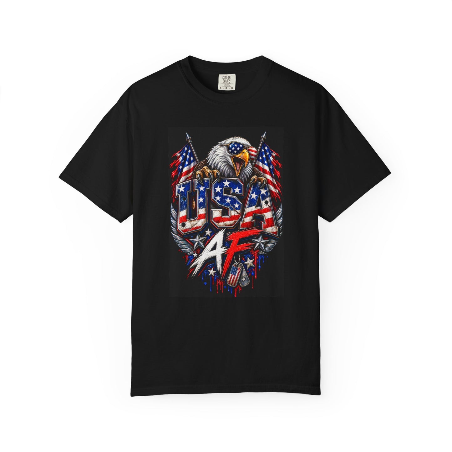 Graphic T-Shirt - USA AF Eagle Design for Patriotic Comfort