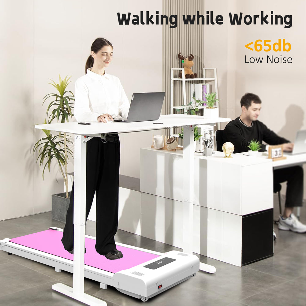 Undertable treadmill, walking mat, portable jogger with remote LED display