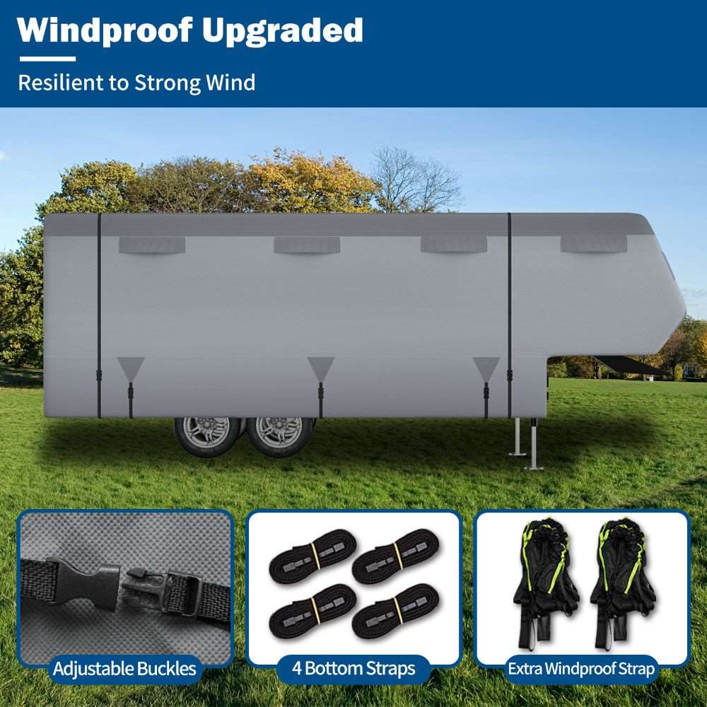 Umbrauto 5th Wheel RV Cover Upgraded 7 Layers Top