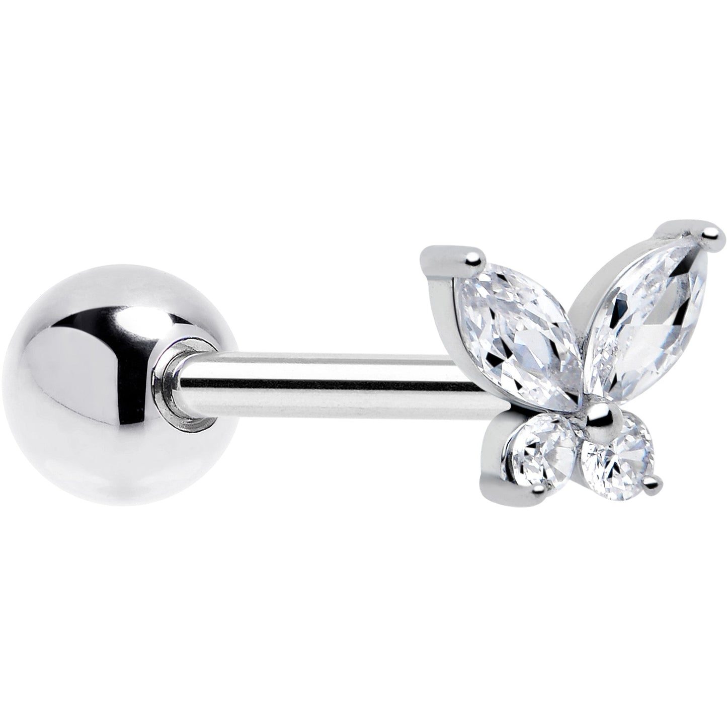 Butterfly Barbell Tongue Ring