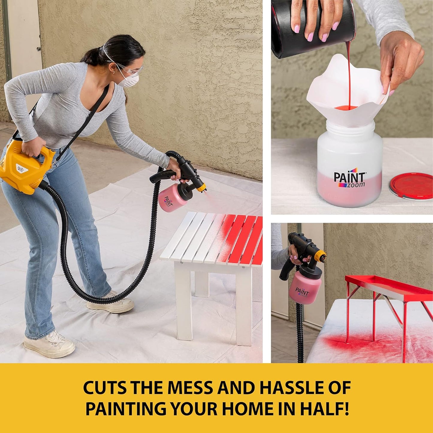 Paint Zoom Paint Sprayer- Powerful 700-watt Spray