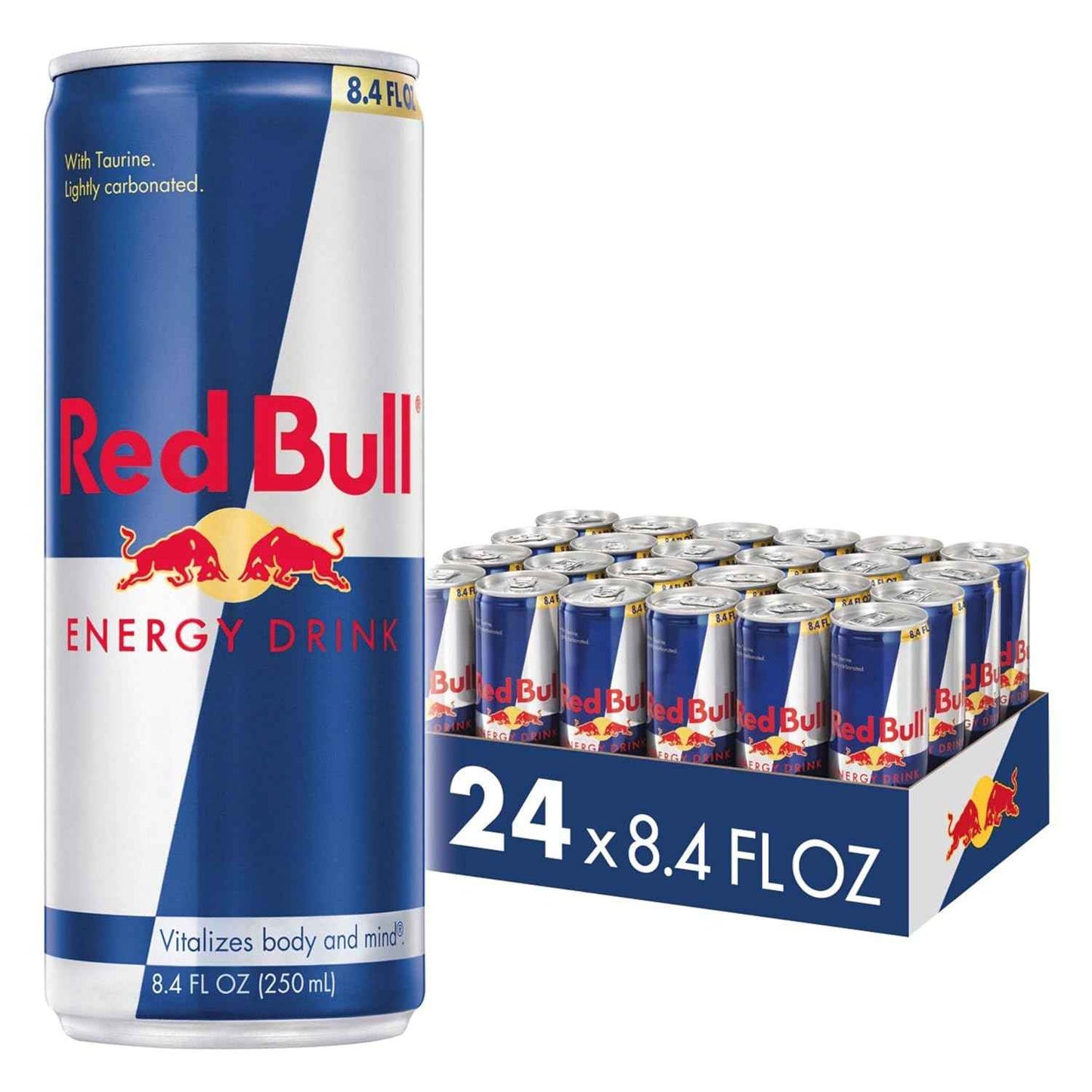 Red Bull Energy Drink with 80mg Caffeine plus Taurine & B Vitamins, 8.4 Fl Oz, Pack of 4 Cans