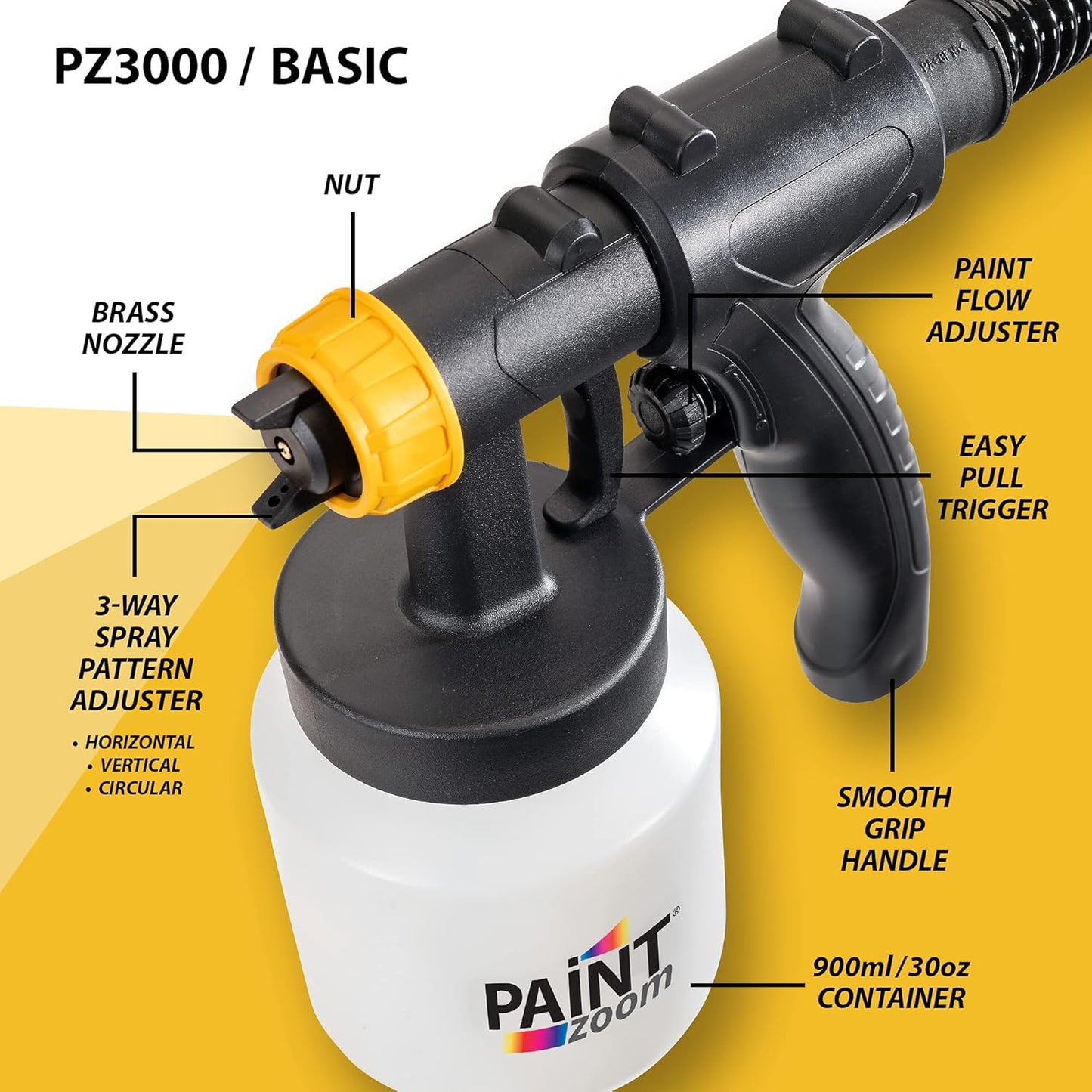 Paint Zoom Paint Sprayer- Powerful 700-watt Spray
