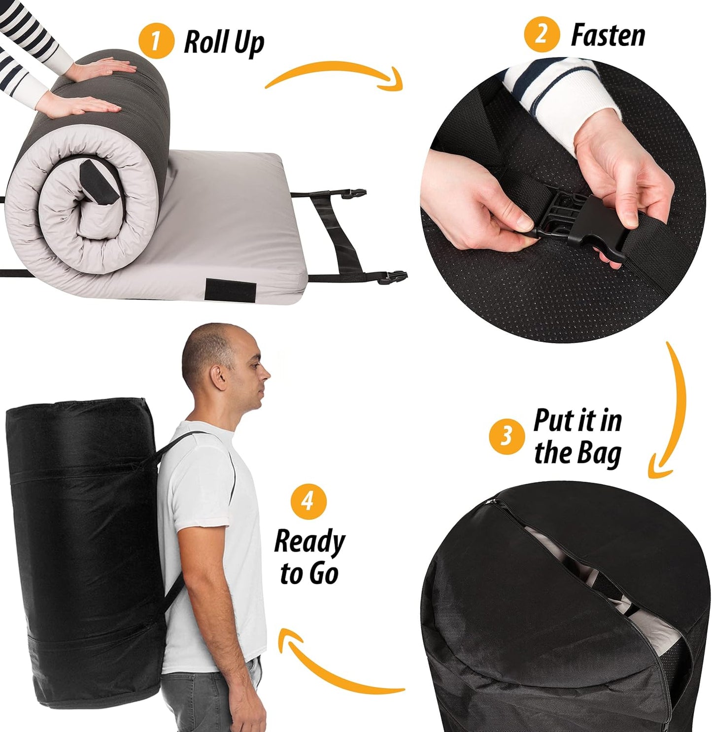 Home Bed Comfort with the Matrix Air-Cell Memory Foam Camping Mattress