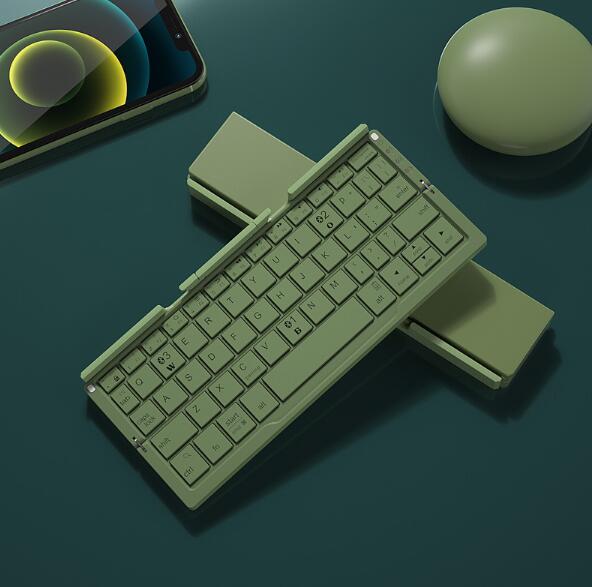 Mini Folding Keyboard Wireless Bluetooth-compatible Keyboard