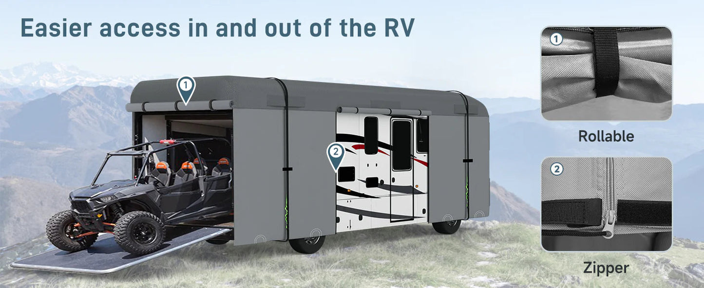 Umbrauto Class A RV Cover Upgraded Heavy Duty