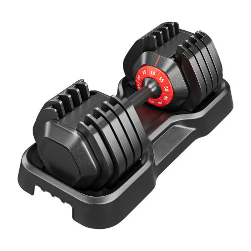 Adjustable dumbbell set, male and female 10 in 1 free dumbbell black rotating handle