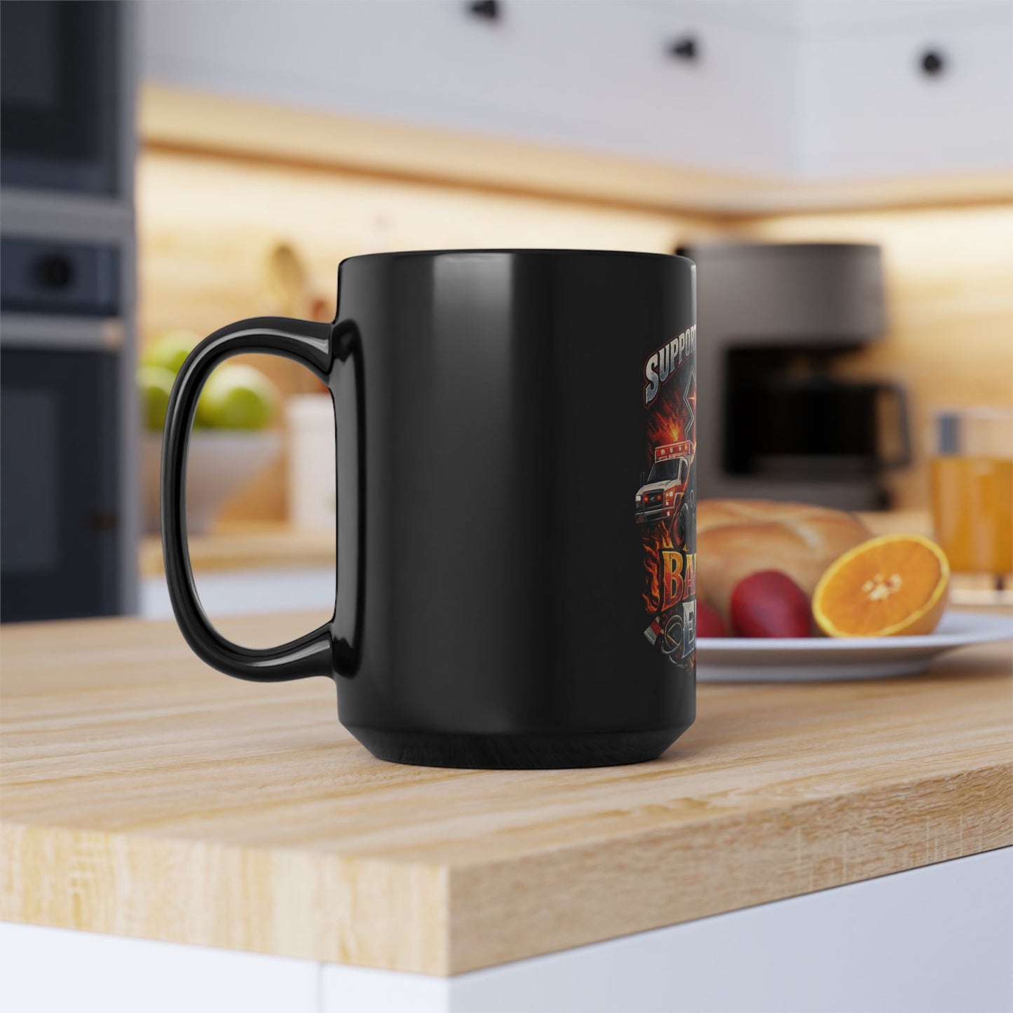 Coffee Mug - EMT Black Mug for Emergency Medics | 15oz