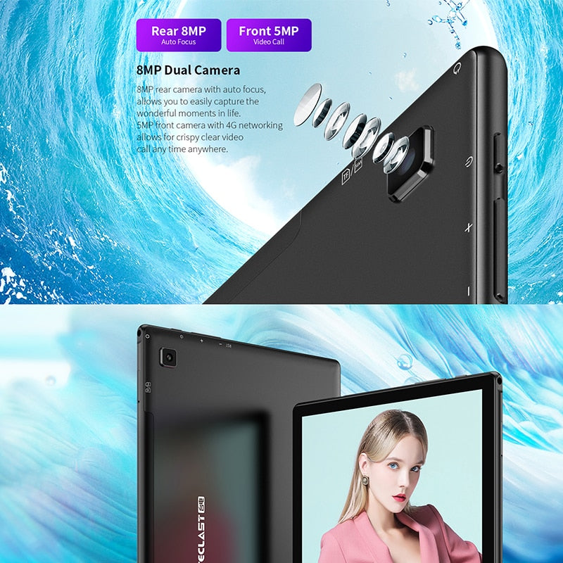 Teclast M40 10.1'' Tablet 1920x1200 4G Network UNISOC T618 Octa Core 6GB RAM