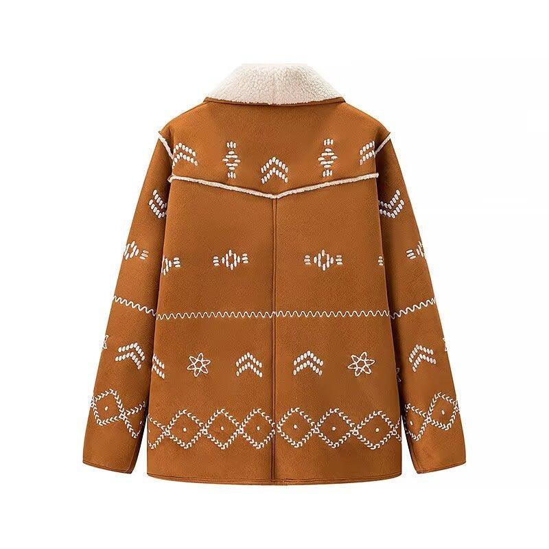 Tribal Rancher Lambs Hair Jacket - Warm, Cozy, & Stylish Cowgirl Outerwear