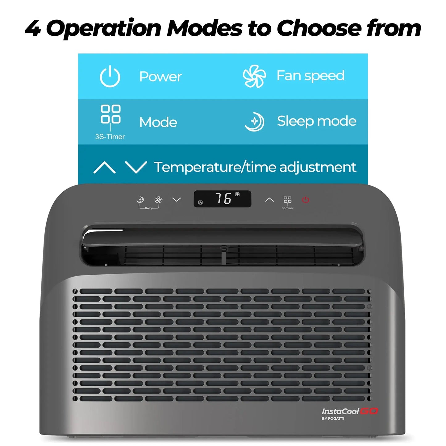 Fogatti InstaCool Go Portable Window Air Conditioner