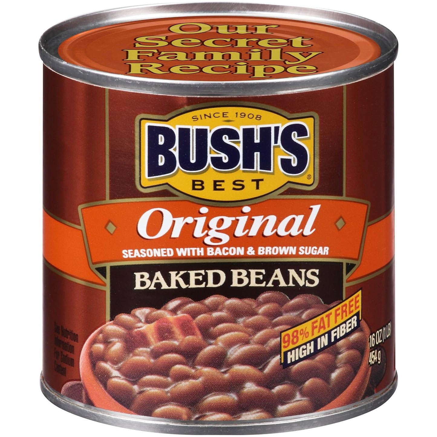 BUSH'S BEST 16 oz Canned Original Baked Beans