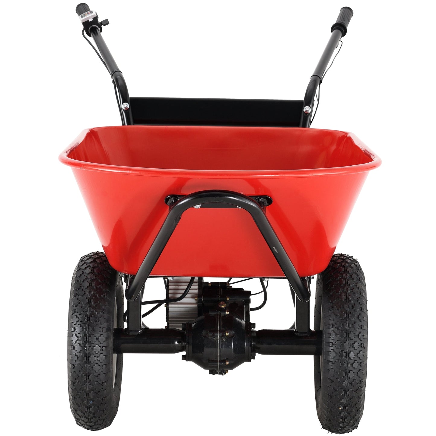 Red Rock Wheelbarrow Utility Cart Electric Powered AGM Battery 330lbs