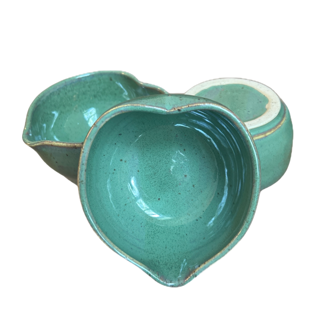 Handcrafted Heart-Shaped Matcha Bowl