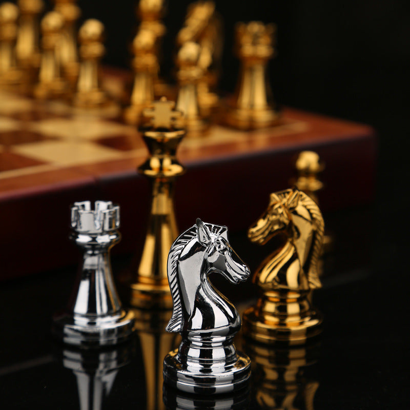 International Chess High End Gift Box Metal Chess Pieces