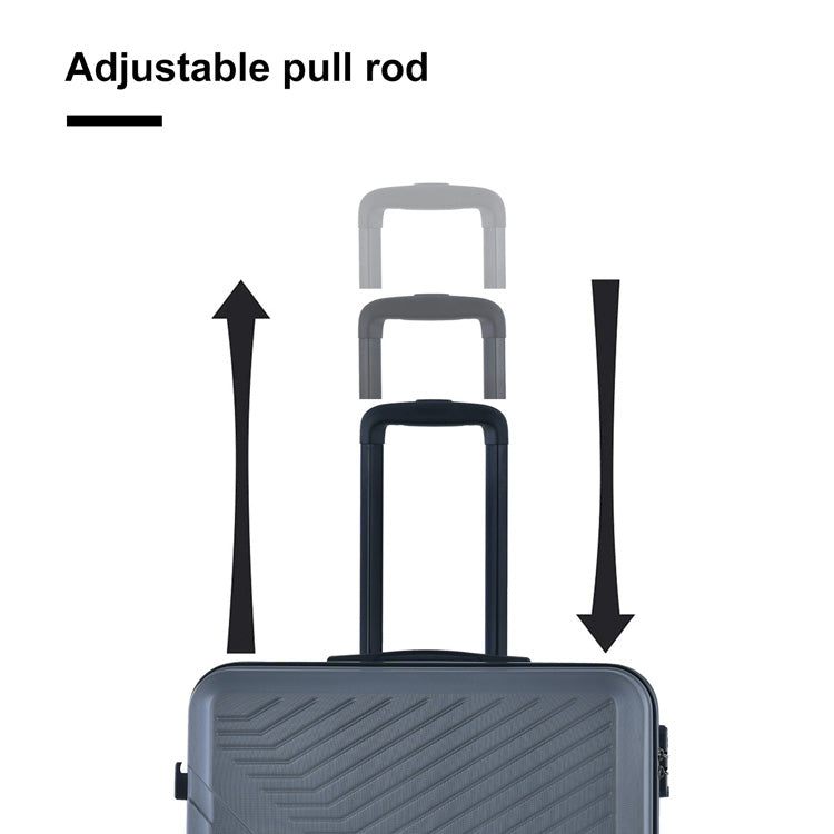 3 Piece Luggage Sets ABS Lightweight Suitcase with Two Hooks, Spinner Wheels
