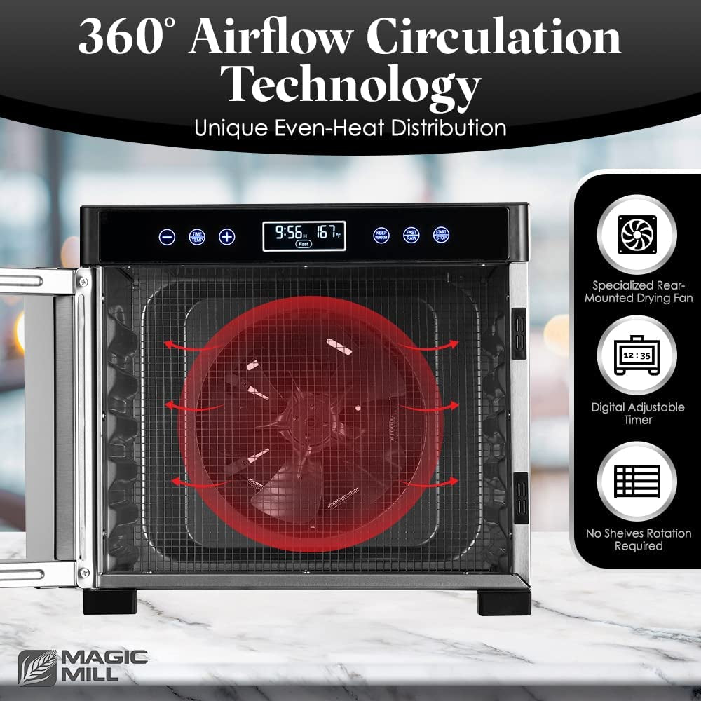 Pro Food Dehydrator Machine 7 XL Stainless Steel Trays