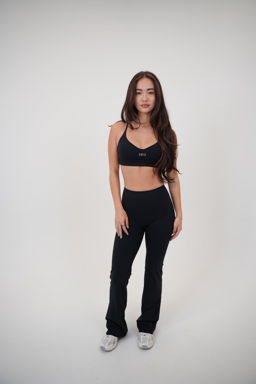 I Live in Luxury Black Sports Bra - Shoponestop.store