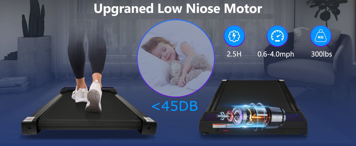 New 8.10 Walking Pad Under Home Desktop Treadmill -2.5HP